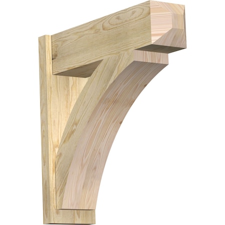 Ekena Millwork Thorton Rough Sawn Craftsman Outlooker, Douglas Fir, 8"W x 28"D x 28"H OUT08X28X28THR04RDF